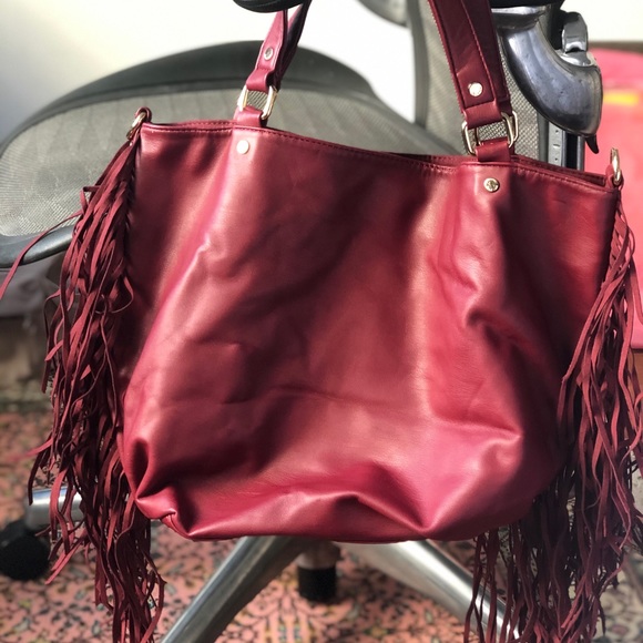 Vegan leather purse. Burgundy. NWT. - Picture 1 of 6